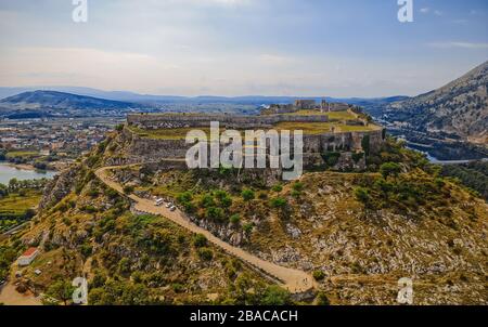 Historische Ruinen der Burg Rozafa in Shkoder Albania Stockfoto