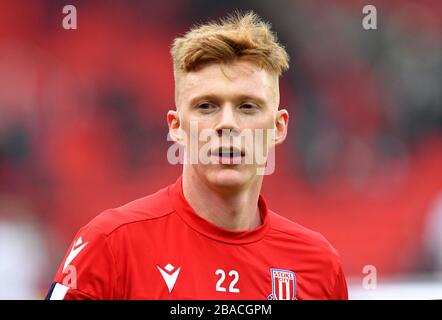 Sam Clucas von Stoke City beim Vorkampf vor Beginn des Spiels Stockfoto