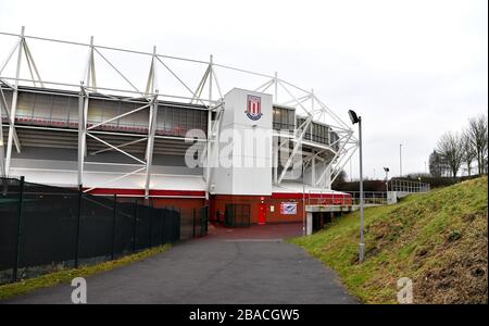 Eine allgemeine Ansicht des BET365-Stadions vor Beginn des Spiels Stockfoto