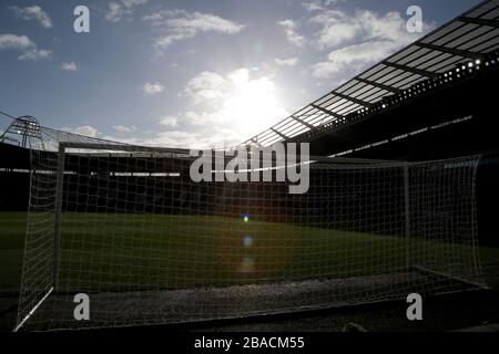 Ein allgemeiner Blick auf das KCom Stadion von Hull City Stockfoto