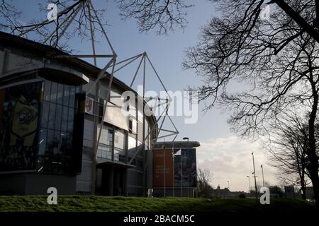 Ein allgemeiner Blick auf das KCom Stadion von Hull City Stockfoto