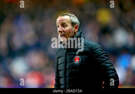 Charlton Athletic manager Lee Bowyer Stockfoto