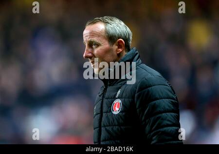 Charlton Athletic manager Lee Bowyer Stockfoto