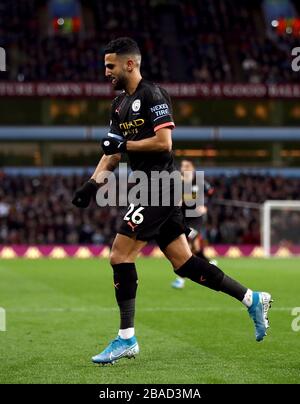 Der Riyad Mahrez von Manchester City feiert das zweite Tor seiner Seite Stockfoto