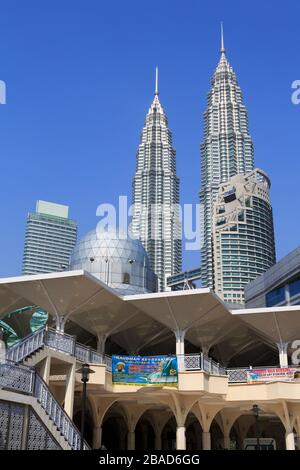 Petronas Towers, Kuala Lumpur, Malaysia, Asien Stockfoto