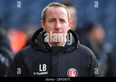Charlton Athletic manager Lee Bowyer Stockfoto