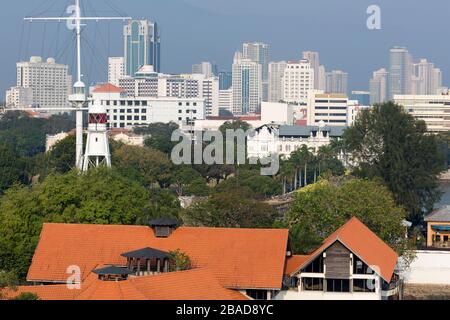 Hafen von Georgetown, Penang Island, Malaysia Stockfoto