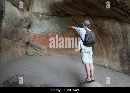 Nswatugi-Höhle, Matobo-Nationalpark, Simbabwe Stockfoto