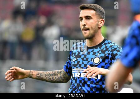 matias vecino (inter) während der italienischen Serie A Fußballsaison 2019/20, italien, Italien, 01. Januar 2020, Fußball-Spiel der italienischen Serie A Stockfoto