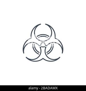 Symbol "Biologischer Gefahrenvektor" Stock Vektor