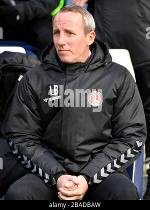 Charlton Athletic manager Lee Bowyer Stockfoto