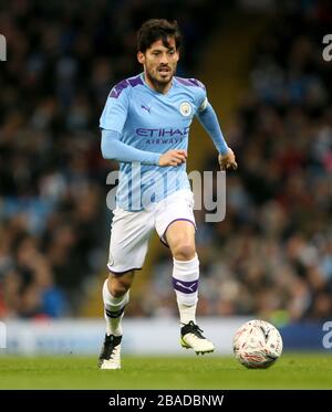 Manchester Citys David Silva Stockfoto