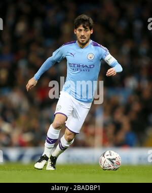 Manchester Citys David Silva Stockfoto