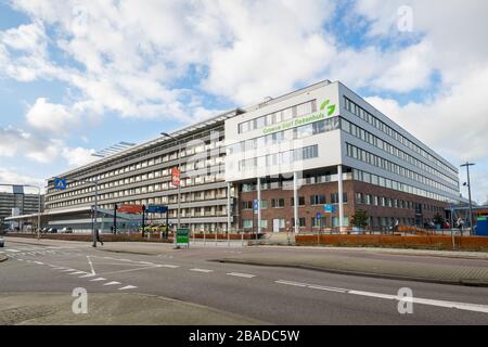 Krankenhaus mit dem Namen "Green Heart Hospital" (niederländisch: Groene hart Ziehenhuis) in der Stadt Gouda, Holland. Stockfoto