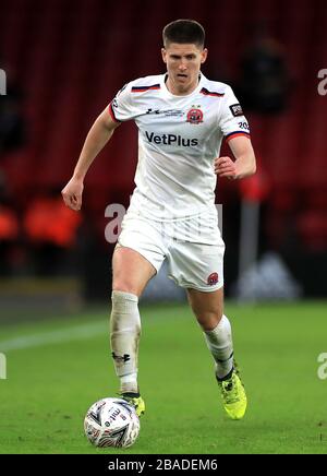 Danny Philliskirk von AFC Fylde Stockfoto