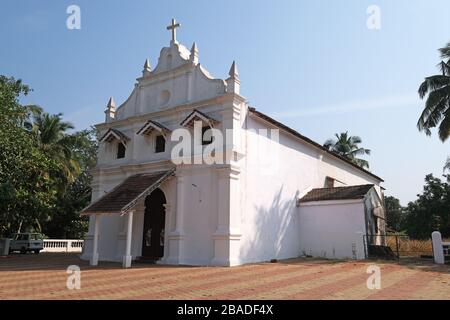 Katholische Kirche Saint Blaise in Gandaulim, Goa, Indien Stockfoto