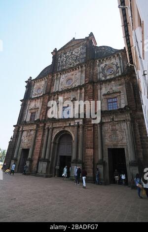 Basilika von Bom Jesus, Old Goa, Velha Goa, Goa, Indien Stockfoto