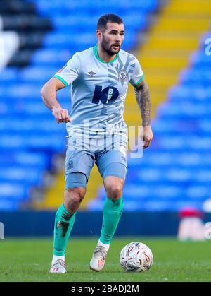 Bradley Johnson von Blackburn Rovers während des dritten Runden Matches des FA Cup im St Andrew's Billion Trophy-Stadion Stockfoto