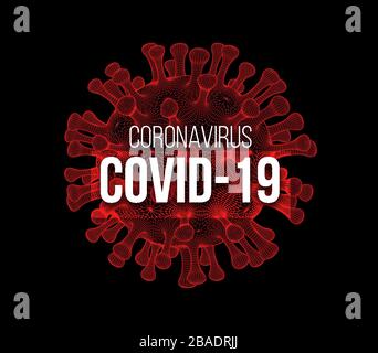 Coronavirus 2019-nCov Roman Coronavirus Konzepthintergrund. Vektorgrafiken Stock Vektor