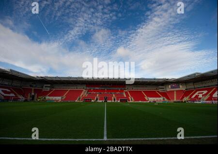 Ein allgemeiner Blick auf das New York Stadium Stockfoto