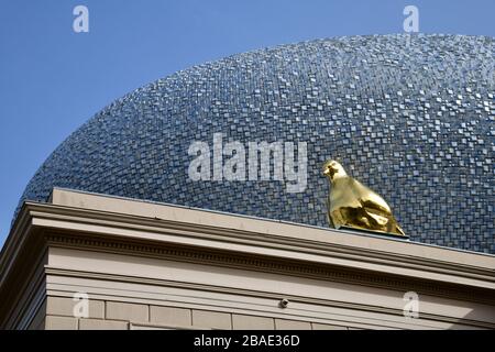 Zwolle, der Netherlands-Februar 2020; Nahaufnahme des Eihadens des Museums de Fundatie, einem Museum für bildende Kunst in Zwolle, Niederlande. Stockfoto