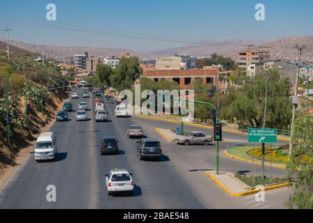 Cochabamba City, Department Cochabamba, Cordillera Oriental, Eastern Andes, Bolivien, Lateinamerika Stockfoto