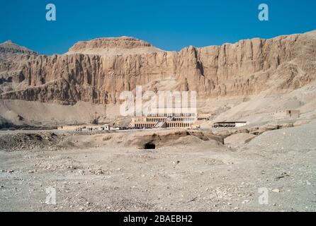 Leichentempel der Königin Hatschepsut in Deir El-Bahari, Ägypten Stockfoto