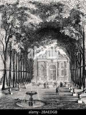 Der Medici-Brunnen, Jardin du Luxembourg, Paris, Frankreich, im Jahr 1862 Stockfoto