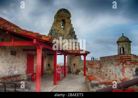Castillo San Felipe de Barajas. Cartagena, Kolumbien Stockfoto