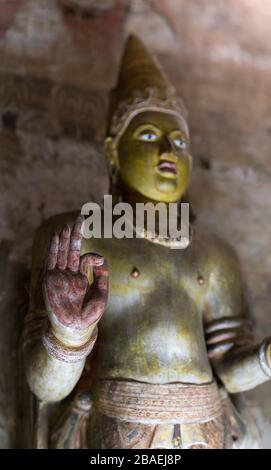 Vitarka Mudra Buddha in Dambulla Royal Cave Temple, Sri Lanka Stockfoto