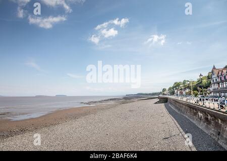 Penarth Seafront, Vales of Glamorgan, Glamorgan, Wales, Großbritannien - 20. Mai 2019 Stockfoto