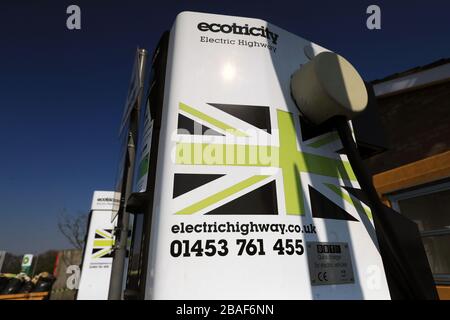 Eine allgemeine Ansicht eines Electricocity Electric Highway Geräts Stockfoto