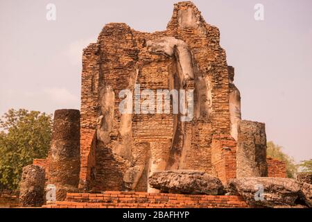 Der Wat Phra Phai Luang im historischen Park in Sukhothai in der Provinz Sukhothai in Thailand. Thailand, Sukhothai, November 2019 Stockfoto