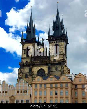 Liebfrauenkirche vor Tyn, Prag, Tschechisch. Stockfoto