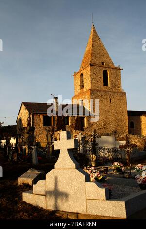 SANTA EULALIA KIRCHE, BOLQUERE, Frankreich Stockfoto