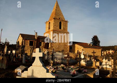 SANTA EULALIA KIRCHE, BOLQUERE, Frankreich Stockfoto