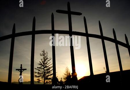 SANTA EULALIA KIRCHE, BOLQUERE, Frankreich Stockfoto