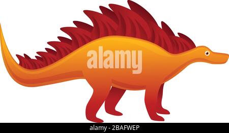 Dinosaurier-Ikone der Tierwelt. Cartoon des Dinosaurier-Vektorsymbols für wildlebende Tiere für Web-Design isoliert auf weißem Hintergrund Stock Vektor