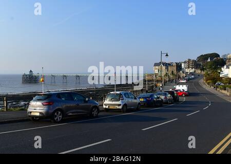 Bristol, Großbritannien. März 2020. Corona-Virus Lockdown.Clevedon North Somerset Credit: Robert Timoney/Alamy Live News Stockfoto