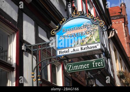 Tangermünde, Tangermünde, Restaurant Adii, Altmark, Sachsen-Anhalt, Deutschland, Europa Stockfoto