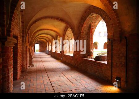 Kloster Jerichow, Kreuzgang, Altmark, Sachsen-Anhalt, Deutschland, Europa Stockfoto