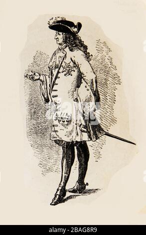 Porträt des reifen Alters von Ludwig IV., König von Frankreich und Navarra Stockfoto