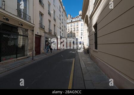 Rue de la Chaise (Nordteil), Paris, Frankreich Stockfoto