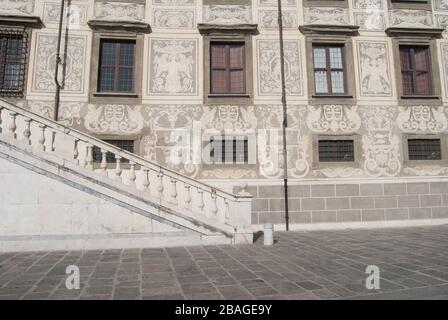 Scuola normale Superiore, die normale Pisa-Universität auf der Piazza dei Cavalieri/Palazzo della Carovana Stockfoto