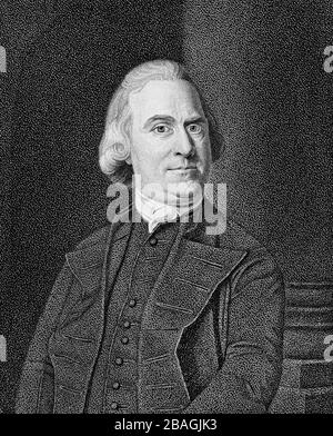 Samuel Adams (1722 - 1803) amerikanischer Staatsmann, politischer Philosoph und einer der Gründungsväter der Vereinigten Staaten. Stockfoto