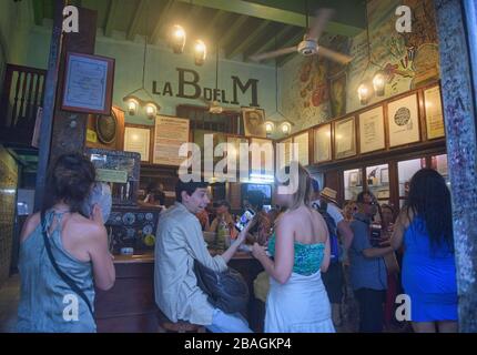 Hemingways berühmter Haunt La Bodeguita del Medio, Havanna, Kuba Stockfoto