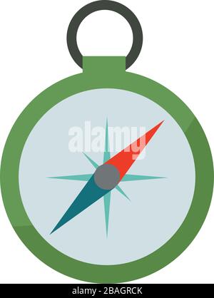Kompass, Abbildung, Vektor auf weißem Hintergrund Stock Vektor