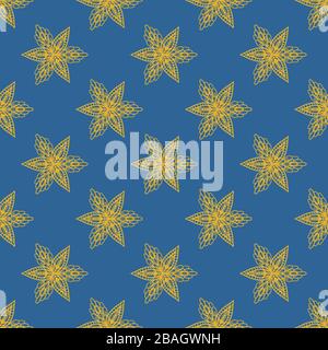 Mandala-Muster, Abbildung, Vektor auf weißem Hintergrund Stock Vektor