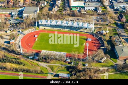 Lohrheidestadion, Mehrplatzstadion in Bogen-Wattenscheid, 07.02.2020, Luftbild, Deutschland, Nordrhein-Westfalen, Ruhrgebiet, Dortmund Stockfoto