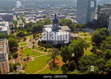 Columbia South Carolina SC ist das Haus- und Kapitolgebäude und die Hauptstadt des Staates Stockfoto